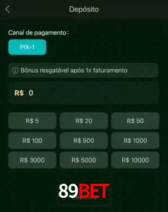 deposits 89BET